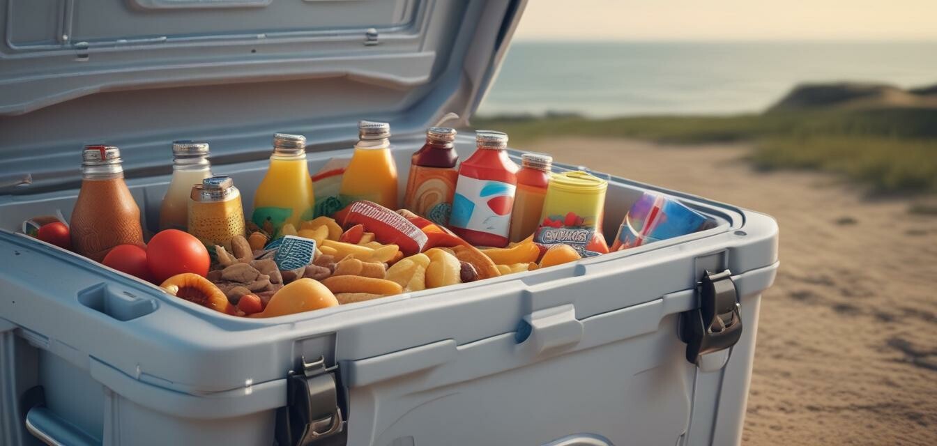 Storage basket on a motorized cooler