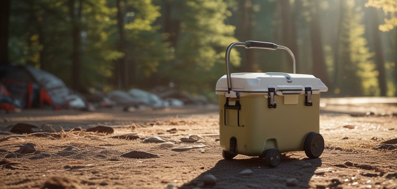 Motorized cooler in action