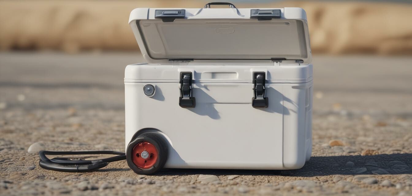 Portable electric motorized cooler