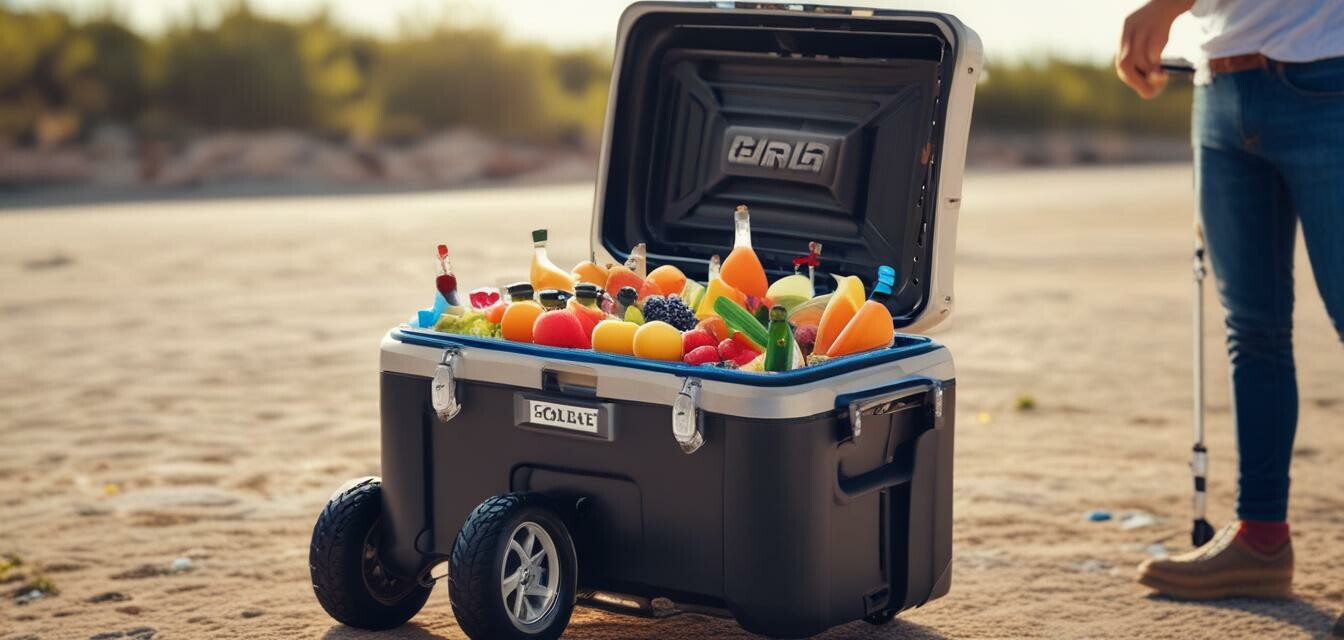 Versatile beach motorized cooler